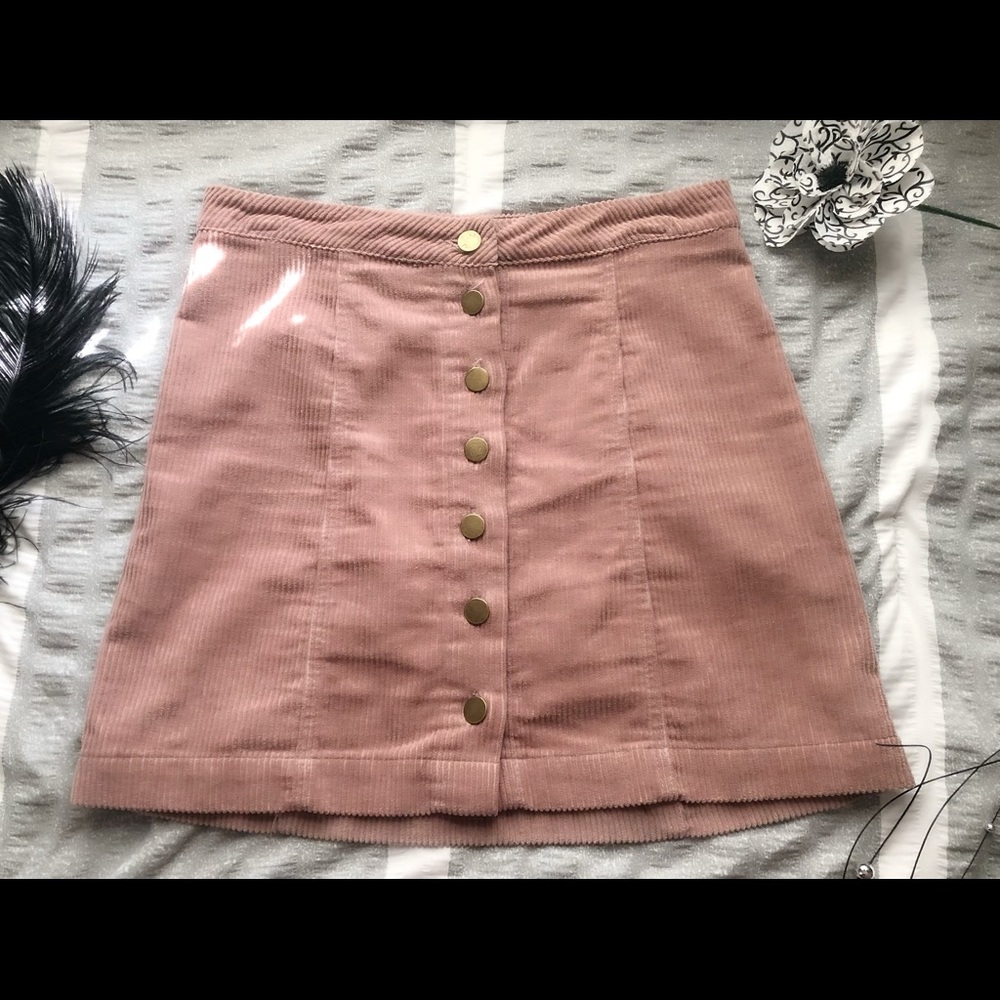 (Charlotte Russe) PINK MINI SKIRT: SIZE (S)